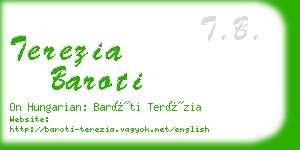 terezia baroti business card